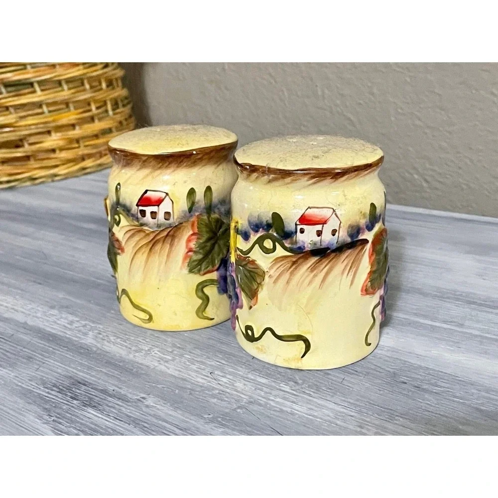 Vintage Salt and Pepper Shakers Ceramic Decorative